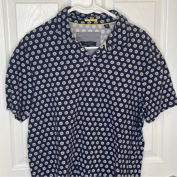 Ted Baker London Edaname Polo Shirt in Blue 5/XL - Picture 5 of 11